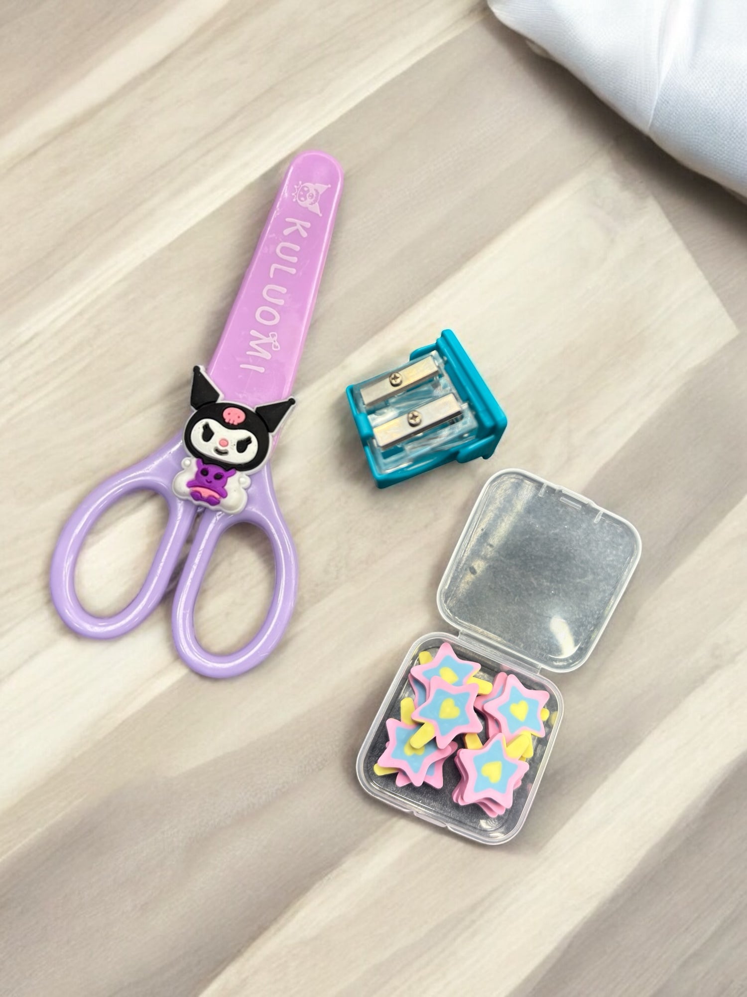 Erasers, Sharpeners and Scissors