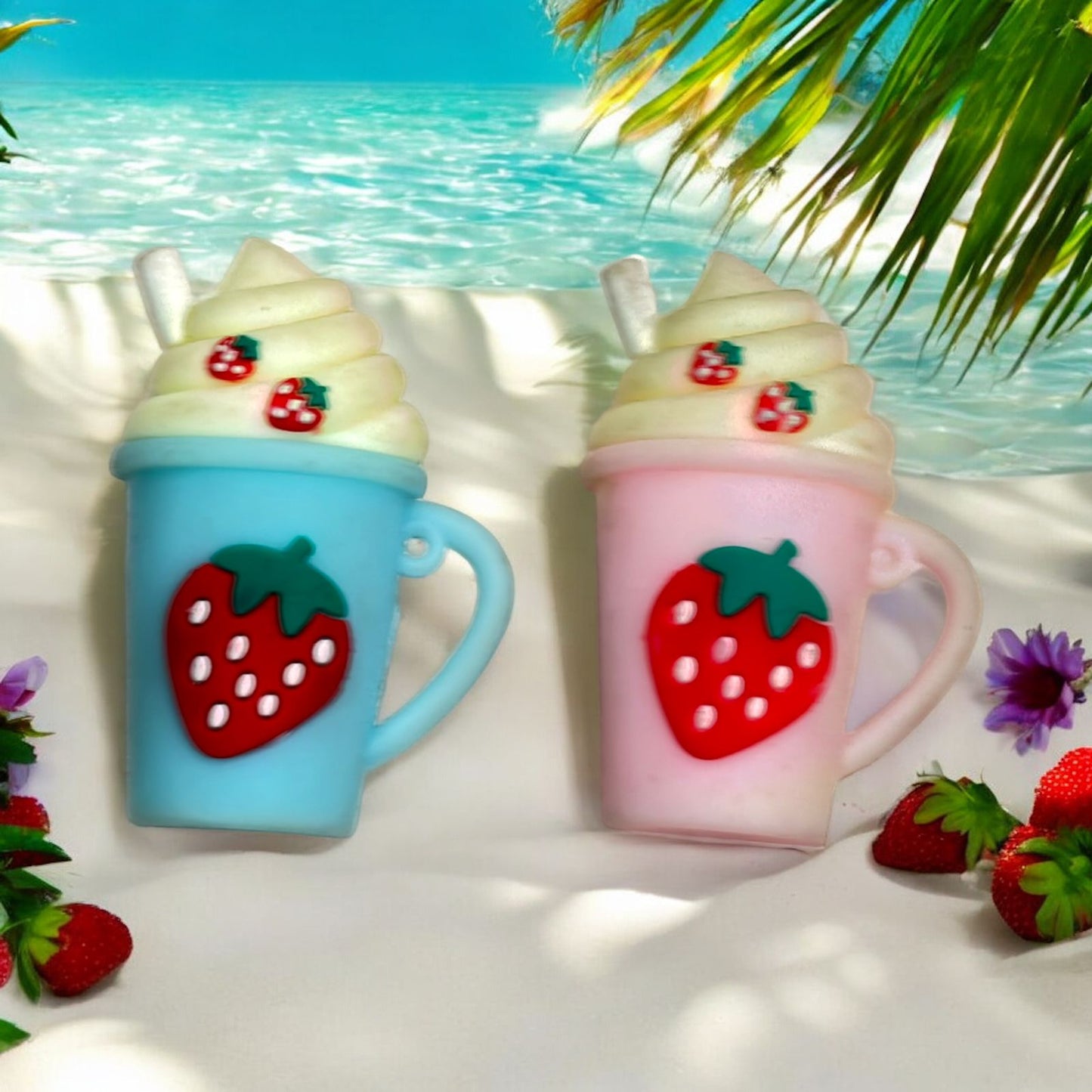 CUTE STRAWBERRY DELIGHT SMOOTHIE Fridge Magnet