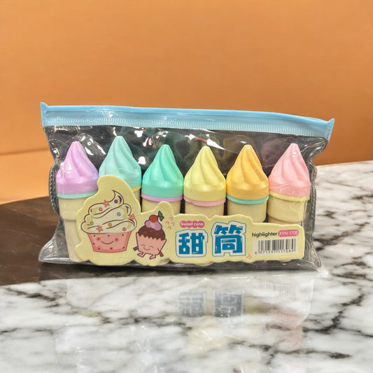 ICE CREAM CONE CUTE HIGHLIGHTERS