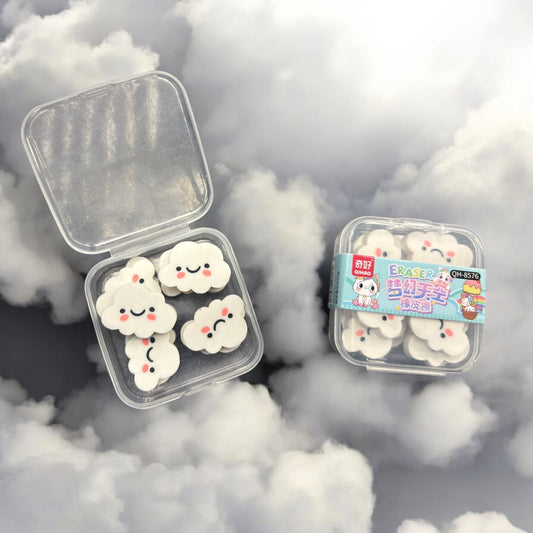 CUTE STAR CLOUD ERASERS SET