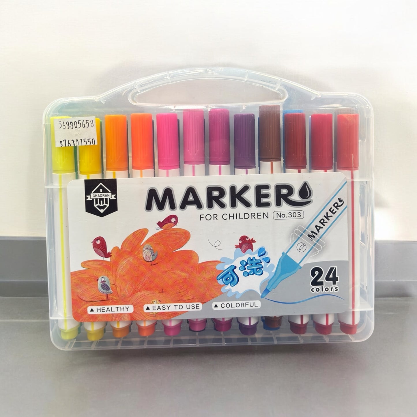 24 Vibrant Colors - Markers for Children