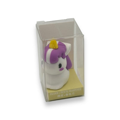 Unicorn and Rabbit Sharpener + Eraser