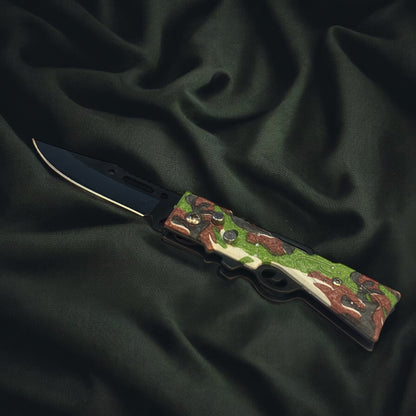 CAMOUFLAGE FOLDING POCKET KNIFE