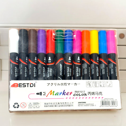 Acrylic Paint Marker 12 COLORS