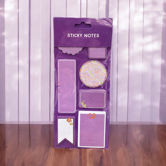 PURPLE THEMED SHELL STICKY NOTES PACK