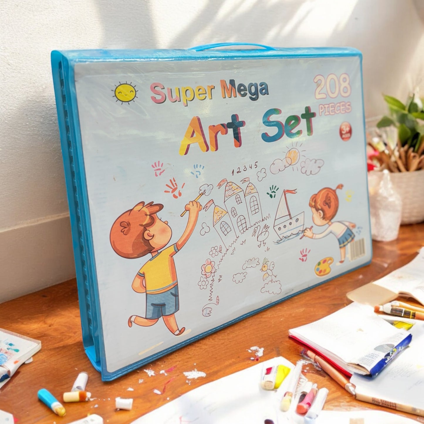 COLOUR KIT 208 PCS SUPER MEGA ART SET