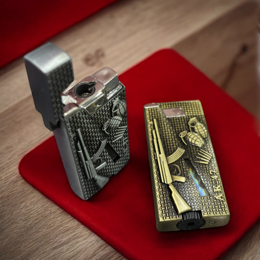 GOLDEN AND SILVER GUN LIGHTER