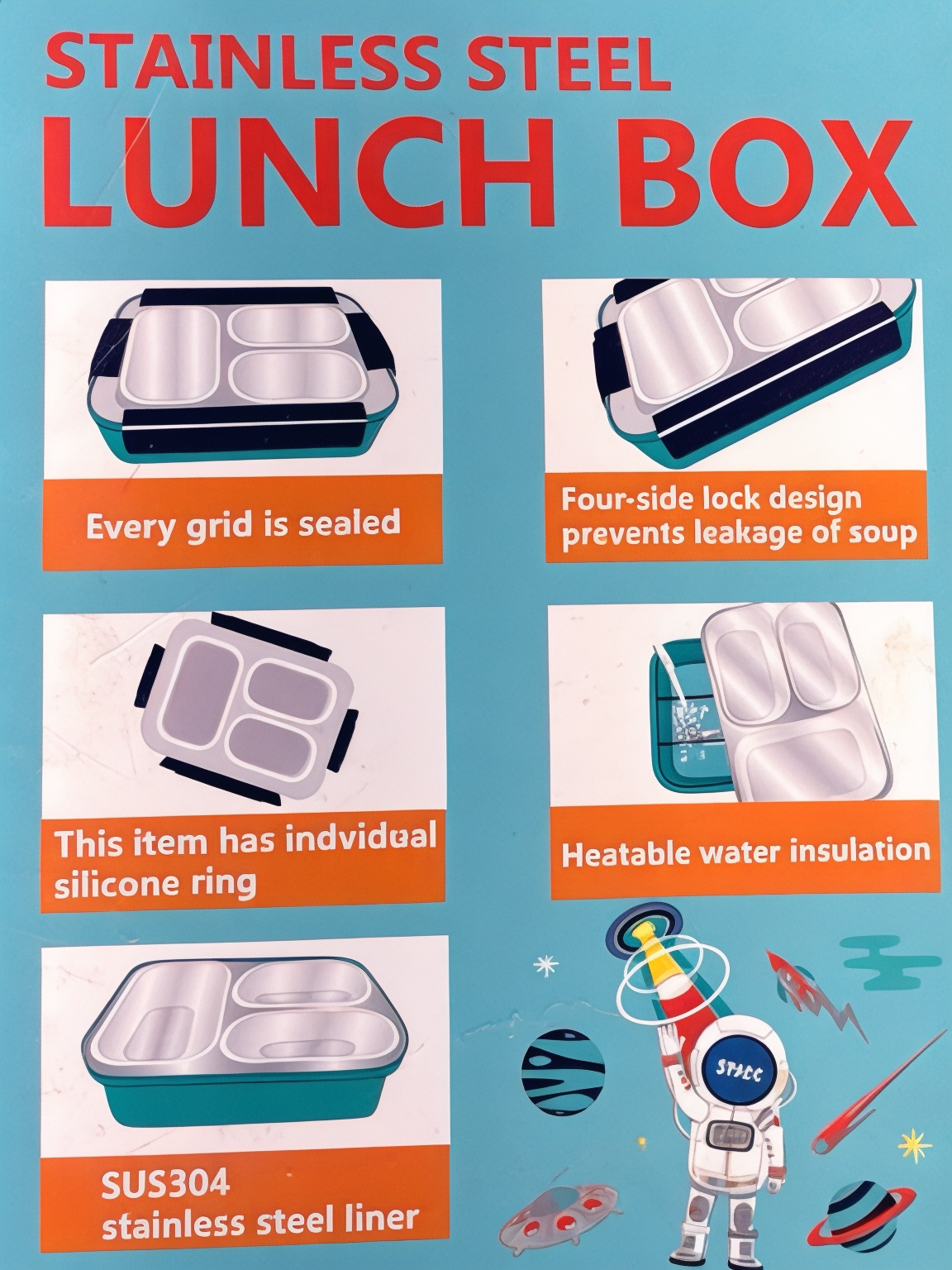 ASTRONAUT LUNCH BOX