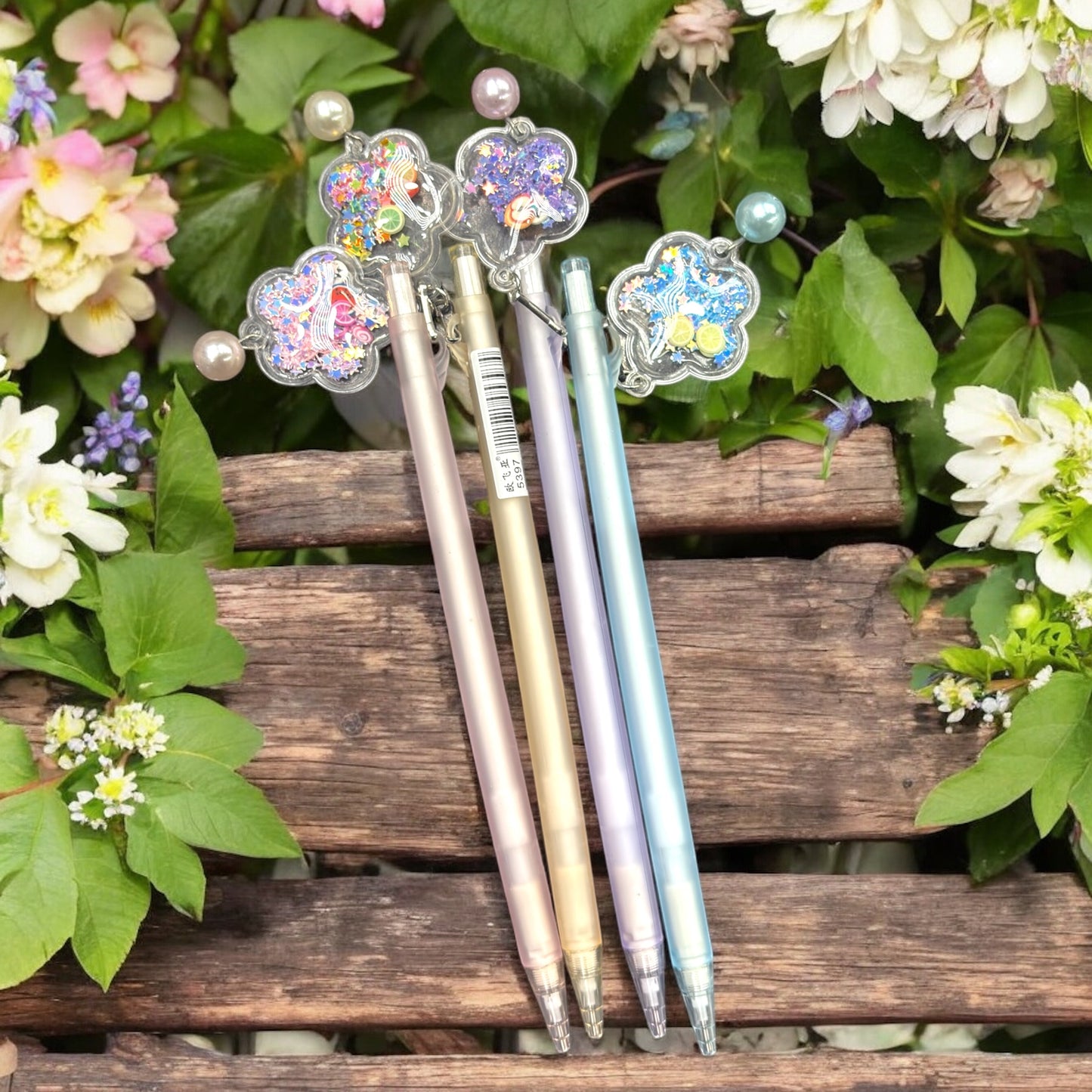 Flower Star Charm Mechanical Pencils