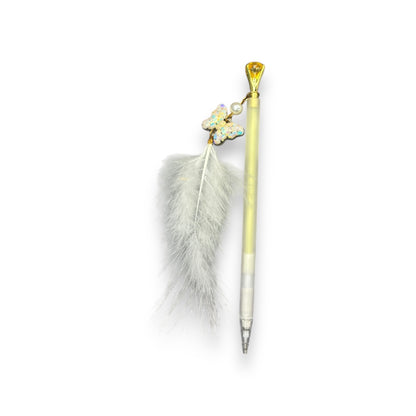 Cutesy Butterfly Charm Feather Mechanical Pencil