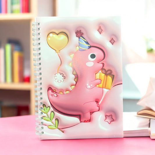 3D Cute Dino Notebook