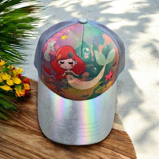 Stylish Iridescent Magical Mermaid Cap